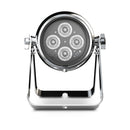 Theatrixx CLZB60CLSD ZENIT B60 Lampe PAR extérieure alimentée par batterie 4 x 15 W RGBW LED IP65 (Chrome)