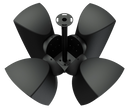 Audac CMA164/B Cluster Mounting Set 4x ATEO6 Speaker (Black)