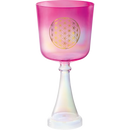 Meinl csc6fpfol sonic energy cristal chalice - 6 "(rose, fleur de vie chakra de coeur)