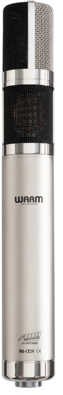 Microphone à condensateur à lampe stéréo à large diaphragme Warm Audio WA-CX24