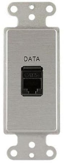 Covid D1102F-CA Keystone RJ45-CAT5 Plaque murale (anodisé transparent)