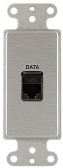 Covid D1109F-CA Keystone RJ45-CAT6 Plaque murale (clair anodisé)