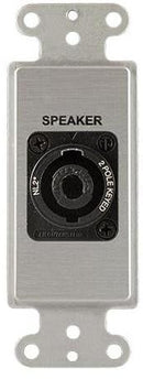 Covid D1122S-CA Neutrik 2 Pole Speakon Wall Plate (Clear Anodized)