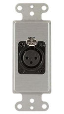 Covid D1135S-CA NeuTRIK 3 broches xlr plaque murale femelle (anodisé transparent)