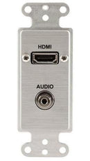 Covid D1201M-CA HDMI Pigne et plaque de mur d'entrée audio (anodisé transparent)