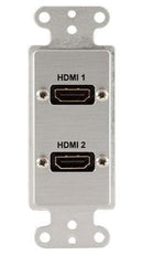 Covid D1217F-CA HDMI Female Wall Plate (Clear Anodized)