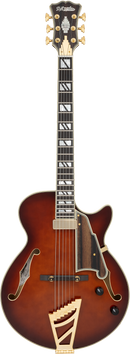 D'Angelico EXCEL SS SOHO Hollow Body Electric Guitar (Amaretto Burst)