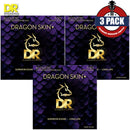 Cordes de guitare acoustique DR Handmade Strings DAP-11-3PK Dragon Skin+ (revêtement bronze phosphoreux, paquet de 3) - Tirant léger personnalisé .011-.050