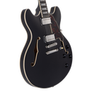D'Angelico PREMIER DC Series Semi Hollow-Body Electric Guitar (Black Flake)