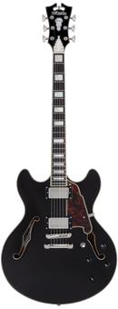 D'Angelico PREMIER DC Series Semi Hollow-Body Electric Guitar (Black Flake)
