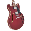 D'Angelico PREMIER DC Semi-Hollow Electric Guitar (Burnt Red)