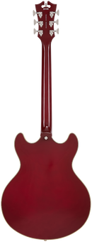 D'Angelico PREMIER DC Semi-Hollow Electric Guitar (Burnt Red)