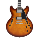D'Angelico PREMIER DC Guitare électrique semi-creuse (Dark Iced Tea Burst)