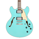 D'Angelico PREMIER DC Semi-Hollow Electric Guitar (Surf Green)