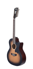 D'Angelico FULTON GRAND AUDITORIUM 12-String Acoustic Guitar (Aged Burst)