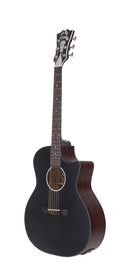 D'Angelico GRAMERCY LS GRAND AUDITORIUM Acoustic Electric Guitar (Matte Black)