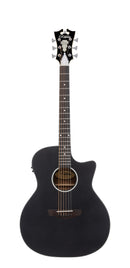 D'Angelico GRAMERCY LS GRAND AUDITORIUM Acoustic Electric Guitar (Matte Black)