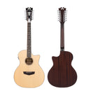 D'Angelico FULTON GRAND AUDITORIUM 12 String Acoustic Electric Guitar (Natural)