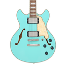 D'Angelico PREMIER MINI DC Semi-Hollow Electric Guitar (Surf Green)