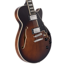 D'Angelico DAPSSBRBNS Guitare électrique semi-creuse (Brown Burst)