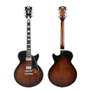 D'Angelico DAPSSBRBNS Guitare électrique semi-creuse (Brown Burst)