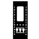 Rack de données Lowell DAT31-4848-B avec portes - 48U x 48 "D