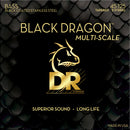 DR Handmade Strings DBSMB5-45 Black Dragon Coated Multi-Scale Set - 5-String 45-125t