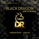 DR Handmade Strings DBSMB6-30 Black Dragon Coated Multi-Scale Set - 6-String 30-125t