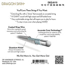 Cordes DR Handmade DEQ8-10 Dragon Skin+ Accurate Core Coated pour guitare électrique 8 cordes - Tirant 10-75 Medium