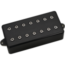 Micro manche DiMarzio DP717 Occult Classic 7 cordes (capot en métal noir avec finition nickelée)