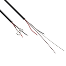 Audac DSC100/B Connection Cable w/Dual Steel Core, Snap Hook & Open Ends - 10m (Black)