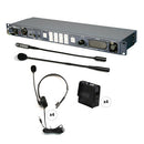 Datavideo ITC-100 8-User Wired Intercom System With 4 Beltbacks & 4 Headsets