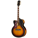 Epiphone J-200 EC Series Left-Handed Acoustic Electric Guitar (Vintage Sunburst)