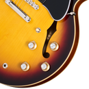Epiphone EC335R2VBNH 1962 ES-335 Reissue Semi Hollow Electric Guitar (Vintage Burst)