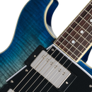 Epiphone EILSDFOWNH Les Paul Double Cut Figured Electric Guitar (Ocean Water)