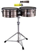 Ensemble de timbales Pearl ETE-1415MQ Marc Quinones avec support - 14 et 15 pouces