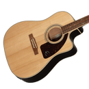Epiphone AJ220SCE Table en épicéa massif avec guitare acoustique pan coupé (naturel)