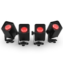 Chauvet DJ FREEDOM H1 IP ILS X4 Ultra-Compact Outdoor-Rated RGBAW+UV LED Wash Lights - 4 Pack Kit