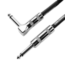 Gator Frameworks GCWB-INS-10RABB Straight To Right Angle Braided Instrument Cable - 10ft