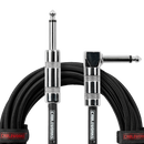 Gator Frameworks GCWB-INS-10RABB Straight To Right Angle Braided Instrument Cable - 10ft