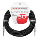Gator GCWB-INS-30 Backline Series Straight/Straight Instrument Cable - 30ft