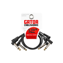Gator Frameworks GCWC-FPC12-3PK Composer Series Flat Patch Cable (3-Pack) - 12in