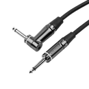 Gator GCWC-INS-10RA Composer Series 1/4in Straight To 1/4in Right Angle Instrument Cable - 10ft