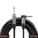 Gator GCWC-INS-30RA Composer Series 1/4in Straight To 1/4in Right Angle Instrument Cable - 30ft
