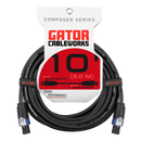 Câble d'enceinte Gator GCWC-SPK-10-2TL Composer Series avec connecteur à verrouillage par rotation - 3 m
