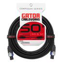 Câble d'enceinte Gator GCWC-SPK-50-2TL Composer Series avec connecteur à verrouillage par rotation - 15 m