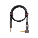 Gator GCWH-INS-03RA Headliner Series 1/4in Straight To 1/4in Right Angle Instrument Cable - 3ft