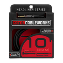 Gator GCWH-INS-10RAQT Headliner Series 1/4in Straight To 1/4in Right Angle Quiet Instrument Cable - 10ft