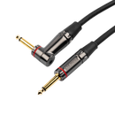 Gator GCWH-INS-10RA Headliner Series 1/4in Straight To 1/4in Right Angle Instrument Cable - 10ft