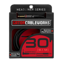 Gator GCWH-INS-30RA Headliner Series 1/4in Straight To 1/4in Right Angle Instrument Cable - 30ft